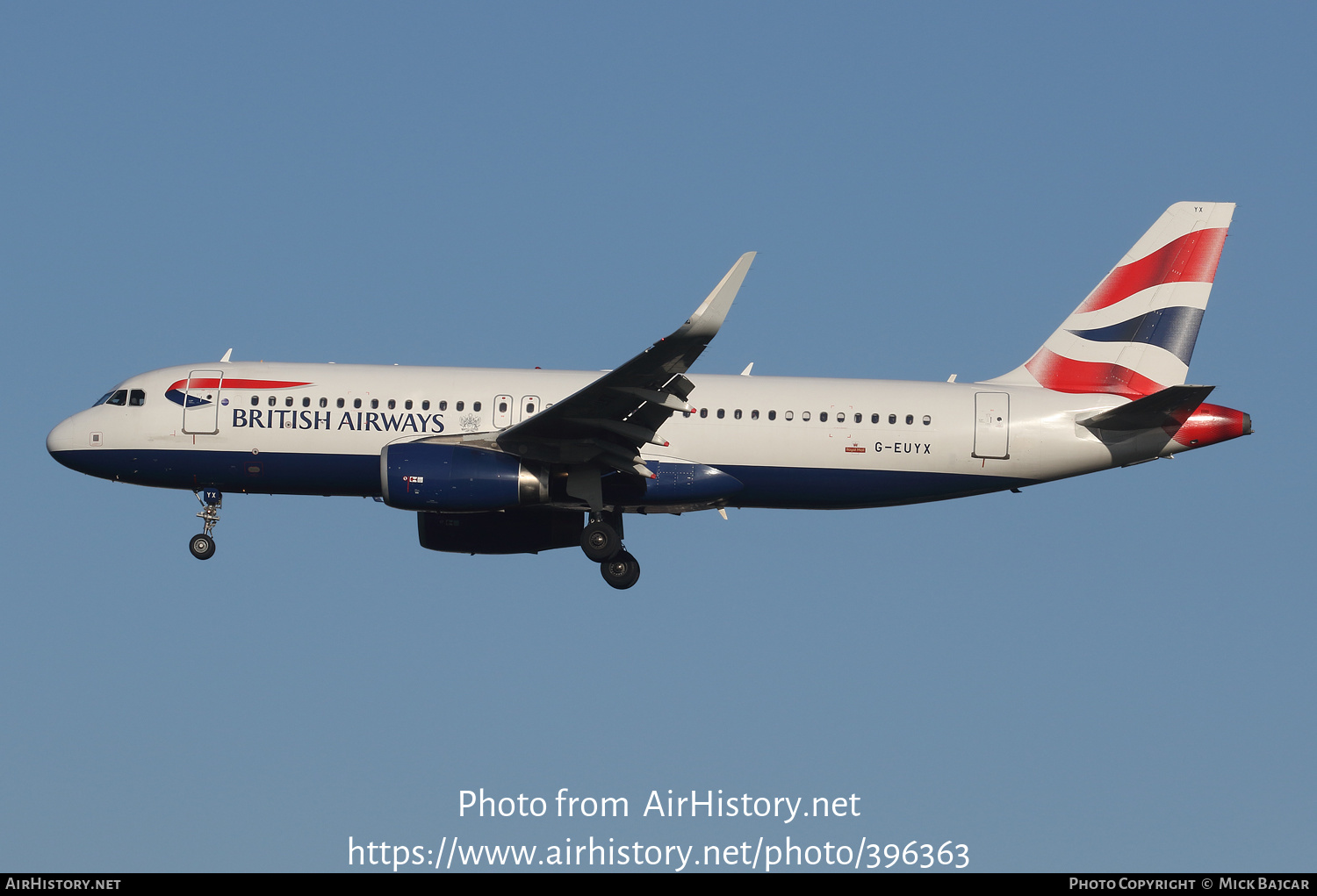 Aircraft Photo of G-EUYX | Airbus A320-232 | British Airways | AirHistory.net #396363