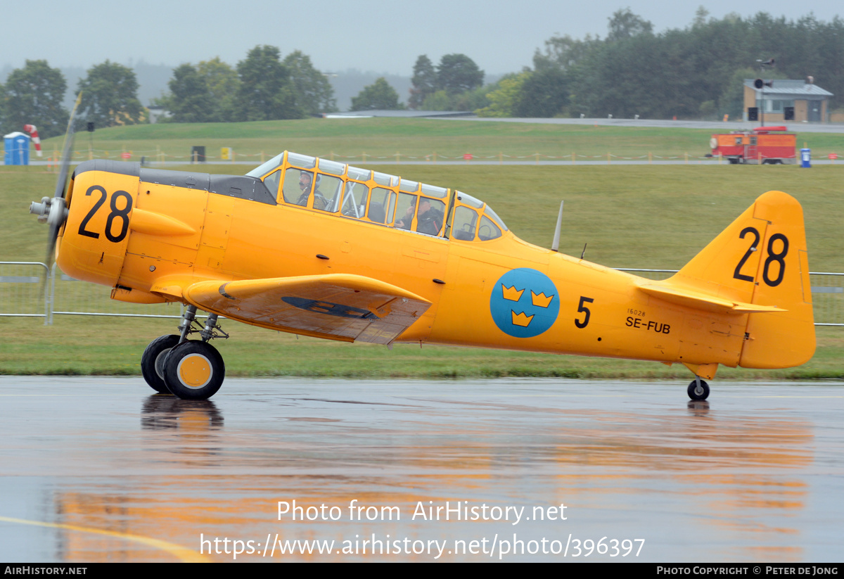 Aircraft Photo of SE-FUB / 16028 | North American Sk16A | Sweden - Air Force | AirHistory.net #396397