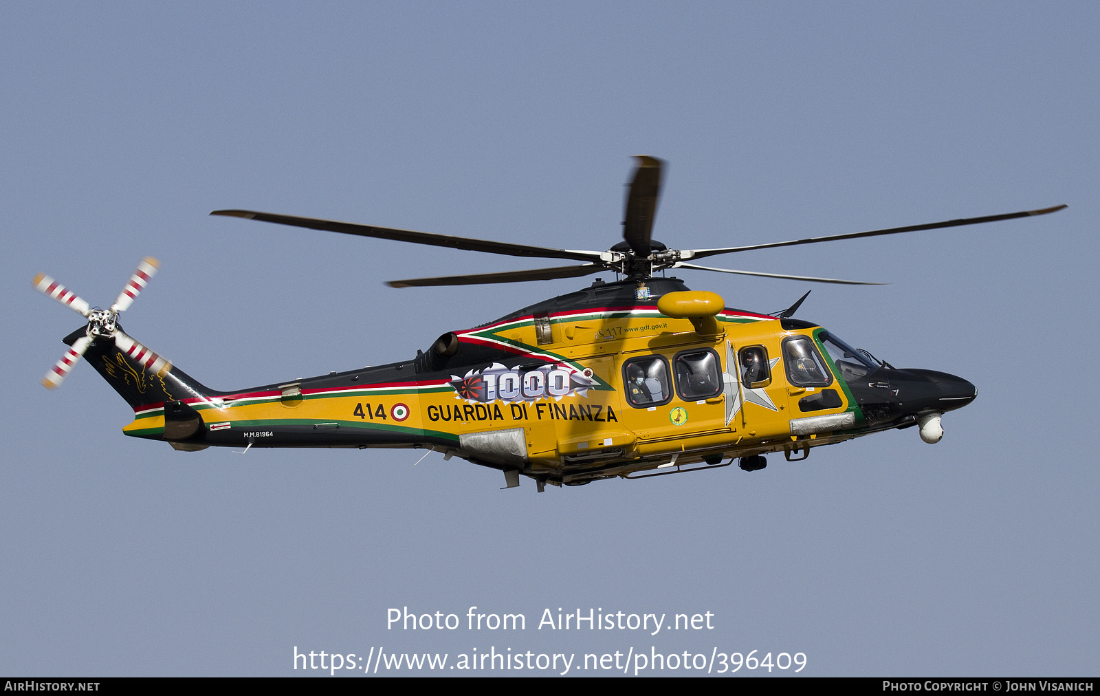 Aircraft Photo of MM81964 | AgustaWestland AW-139 | Italy - Guardia di Finanza | AirHistory.net #396409