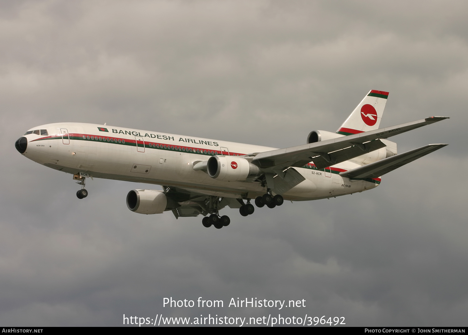 Aircraft Photo of S2-ACR | McDonnell Douglas DC-10-30 | Biman Bangladesh Airlines | AirHistory.net #396492