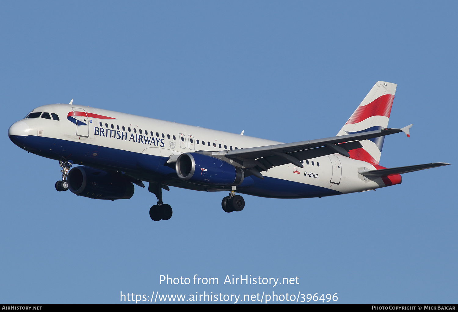 Aircraft Photo of G-EUUL | Airbus A320-232 | British Airways | AirHistory.net #396496