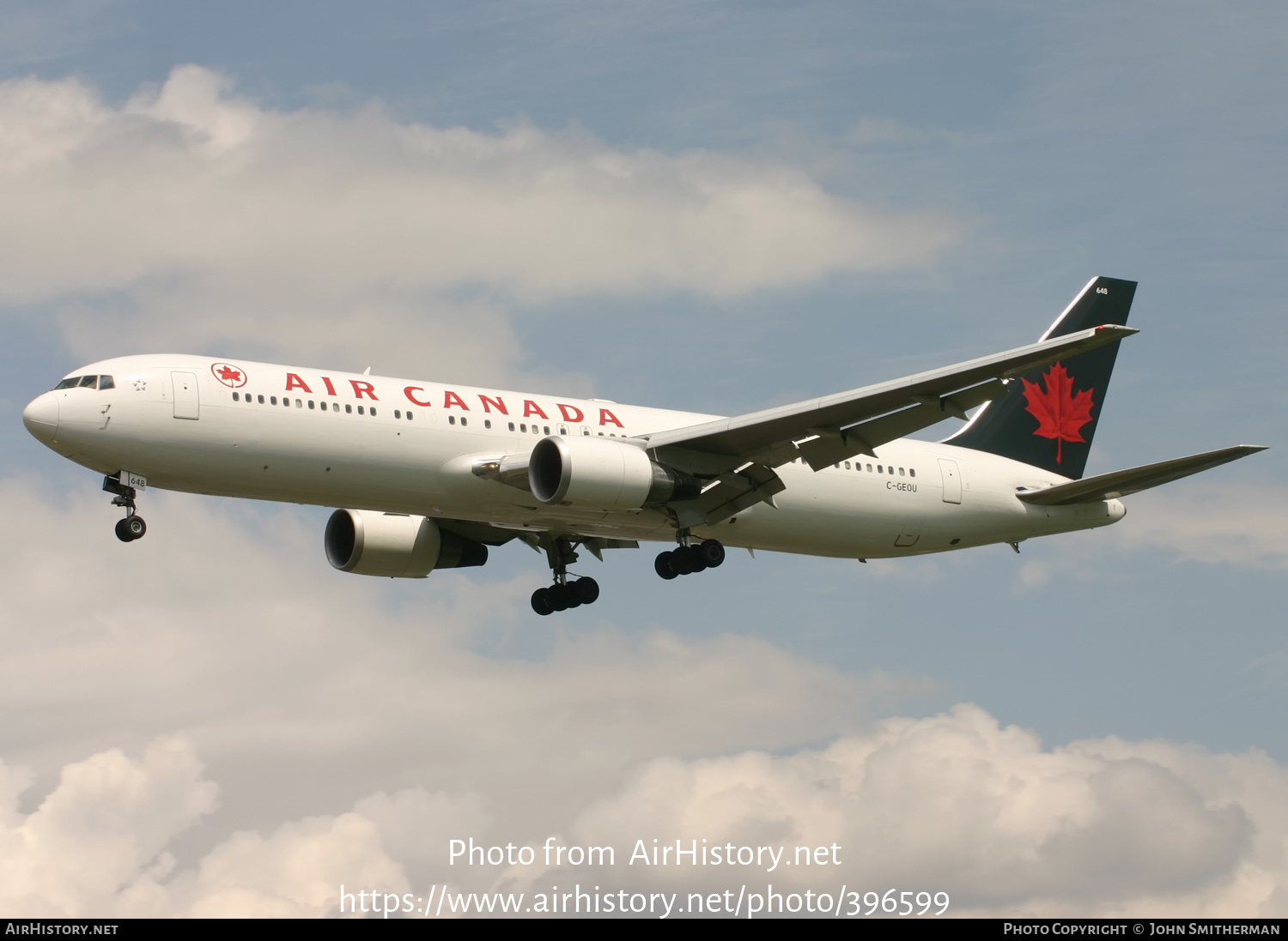 Aircraft Photo of C-GEOU | Boeing 767-375/ER | Air Canada | AirHistory.net #396599