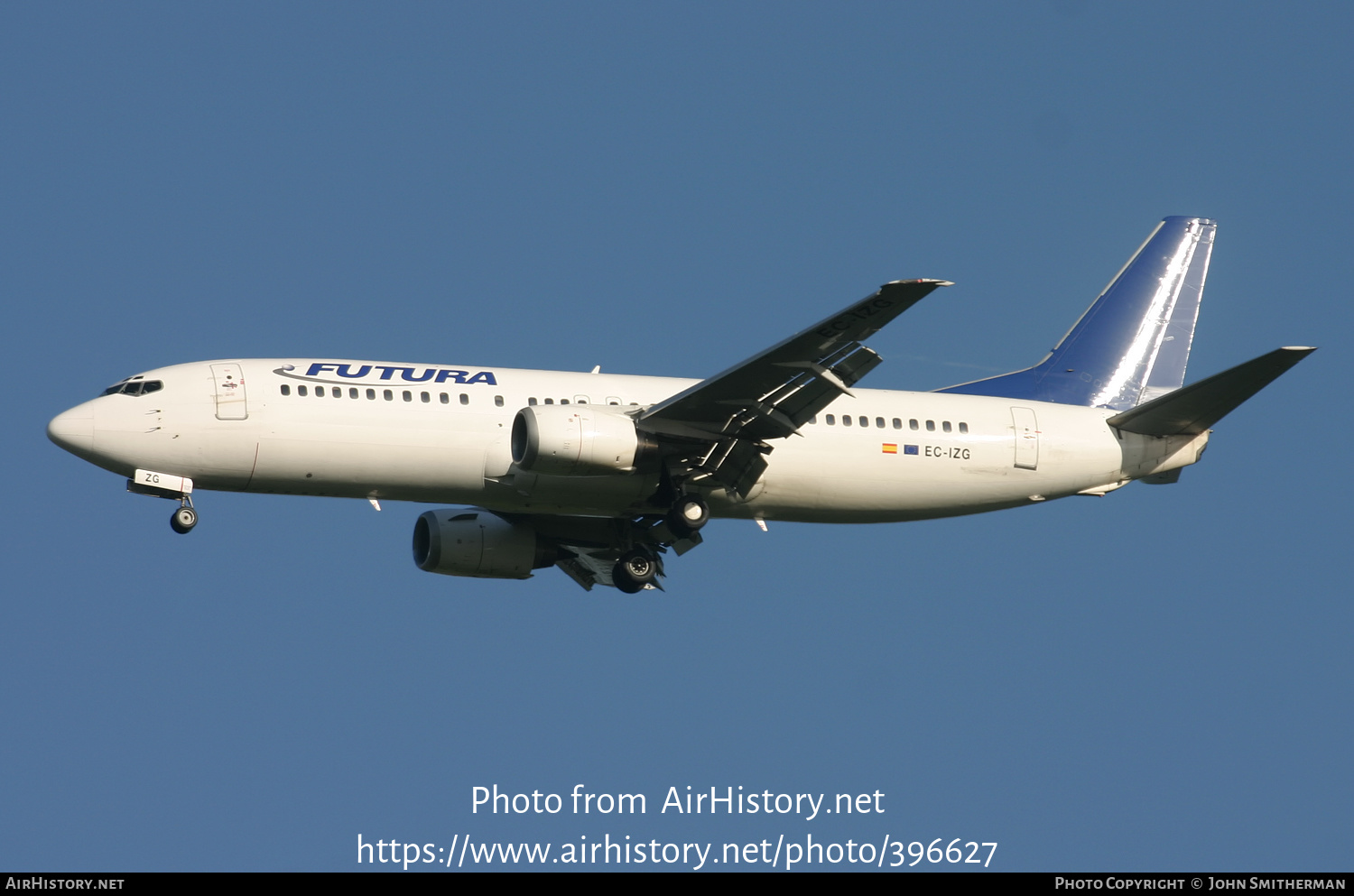 Aircraft Photo of EC-IZG | Boeing 737-46J | Futura International Airways | AirHistory.net #396627