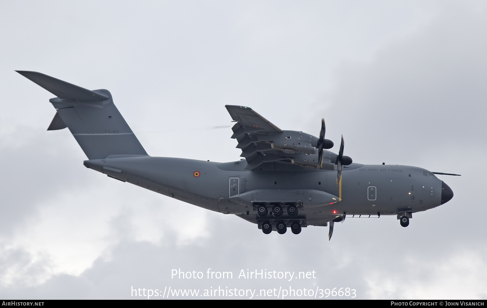 Aircraft Photo of CT-03 | Airbus A400M Atlas | Belgium - Air Force | AirHistory.net #396683