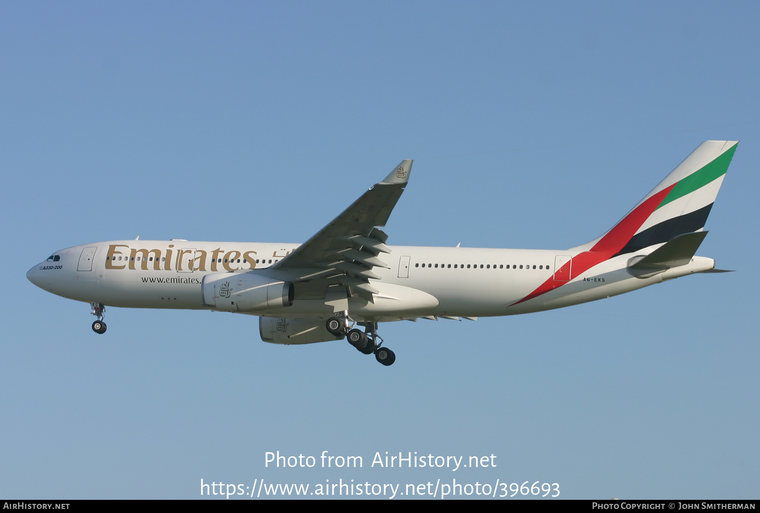 Aircraft Photo of A6-EKS | Airbus A330-243 | Emirates | AirHistory.net ...