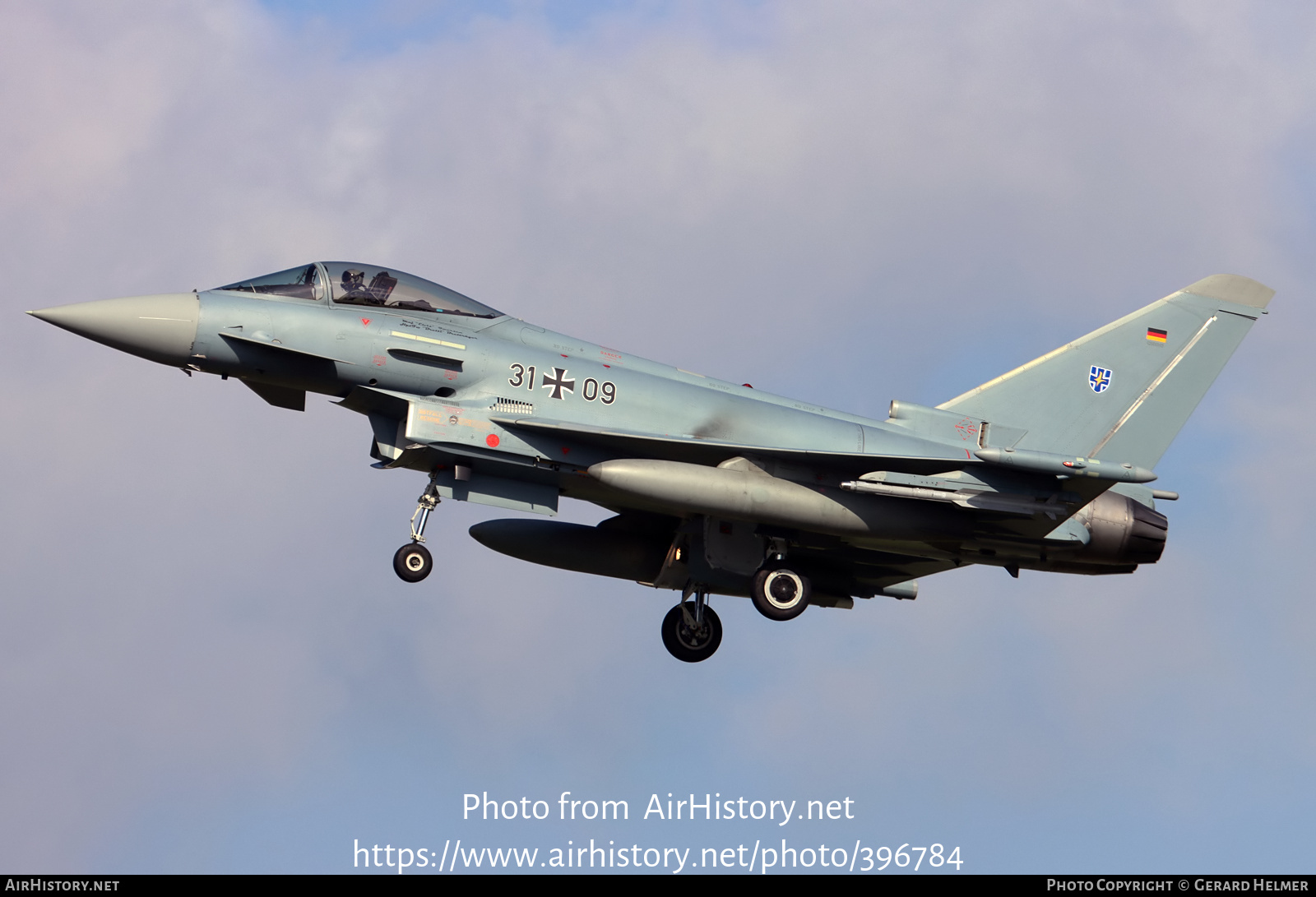 Aircraft Photo of 3109 | Eurofighter EF-2000 Typhoon S | Germany - Air Force | AirHistory.net #396784