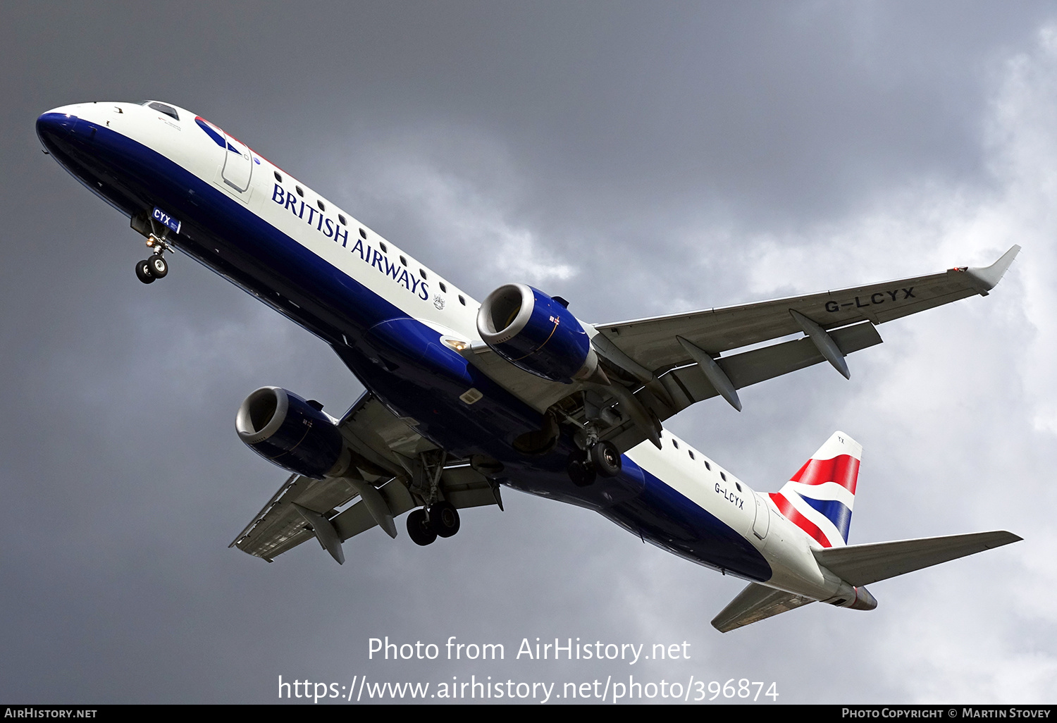 Aircraft Photo of G-LCYX | Embraer 190SR (ERJ-190-100SR) | British ...