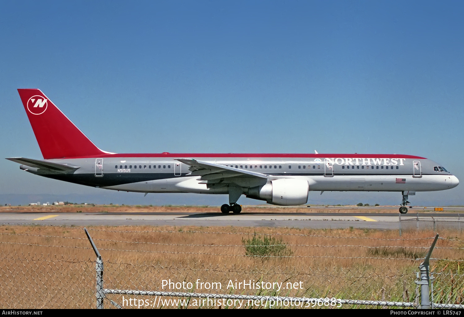 Aircraft Photo of N515US | Boeing 757-251 | Northwest Airlines | AirHistory.net #396883