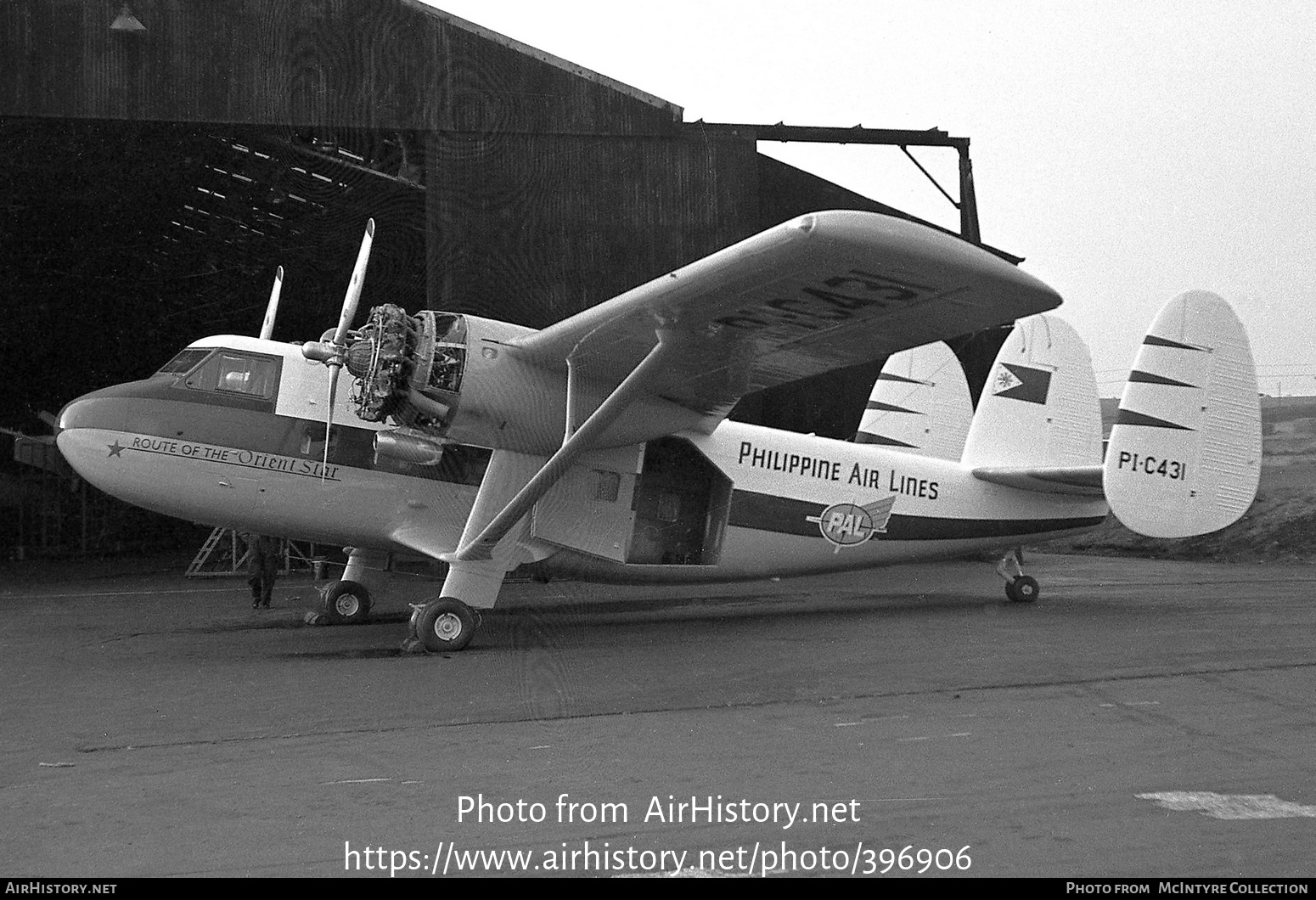 Aircraft Photo of PI-C431 | Scottish Aviation Twin Pioneer Series 1 | Philippine Air Lines - PAL | AirHistory.net #396906