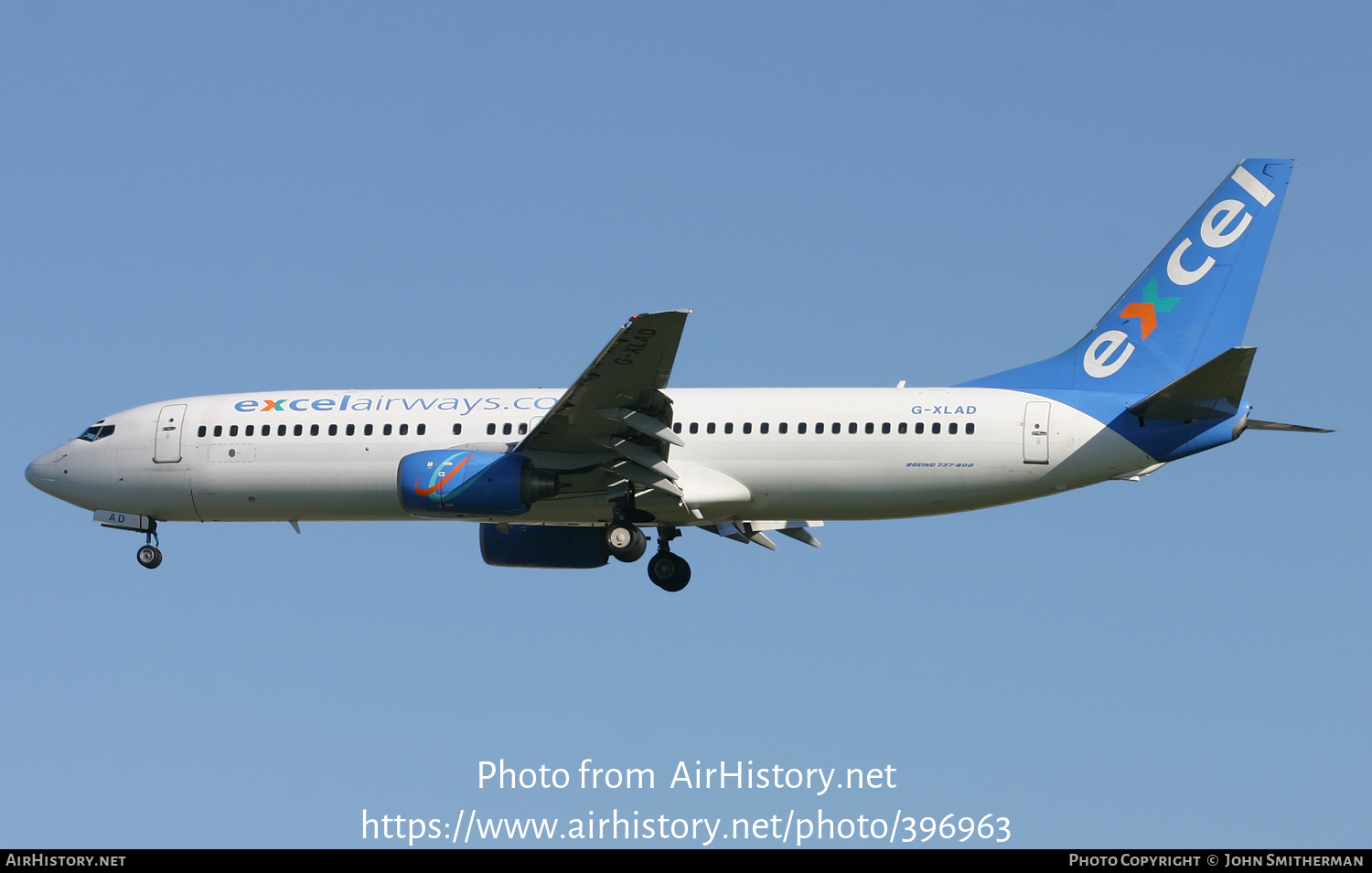 Aircraft Photo of G-XLAD | Boeing 737-81Q | Excel Airways | AirHistory.net #396963