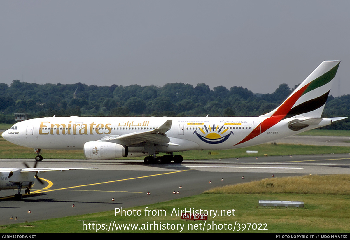 Aircraft Photo of A6-EKR | Airbus A330-243 | Emirates | AirHistory.net #397022