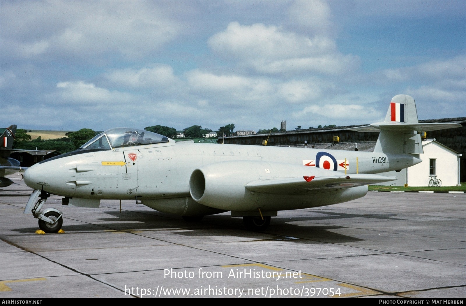 Aircraft Photo of WH291 | Gloster Meteor F8 | UK - Air Force | AirHistory.net #397054