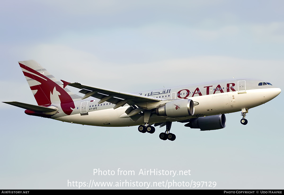 Aircraft Photo of A7-AFE | Airbus A310-308 | Qatar Amiri Flight | AirHistory.net #397129