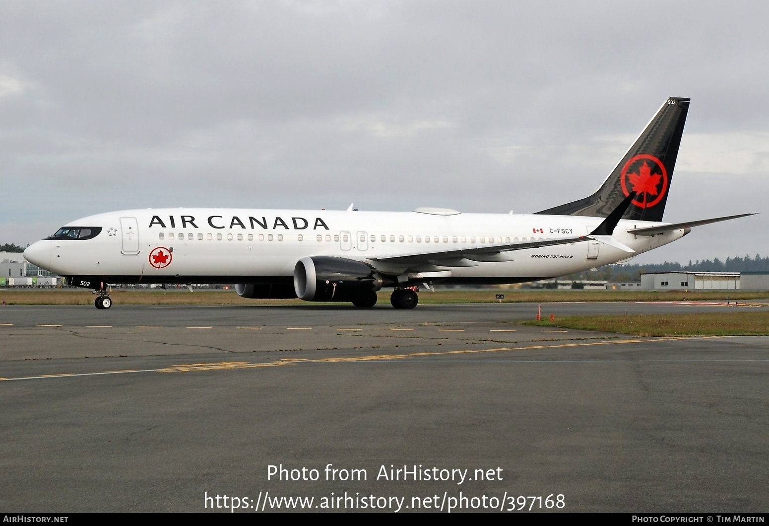 Aircraft Photo of C-FSCY | Boeing 737-8 Max 8 | Air Canada | AirHistory.net #397168