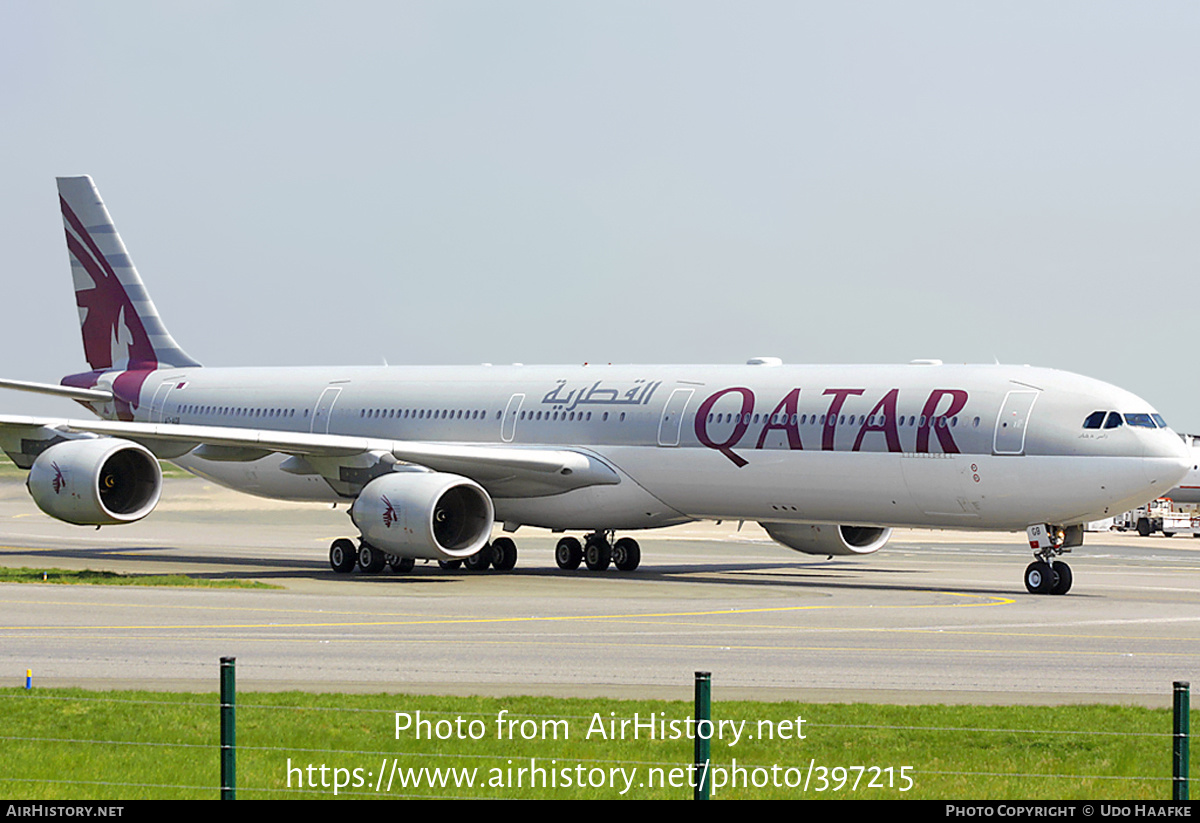 Aircraft Photo of A7-AGB | Airbus A340-642 | Qatar Airways | AirHistory.net #397215