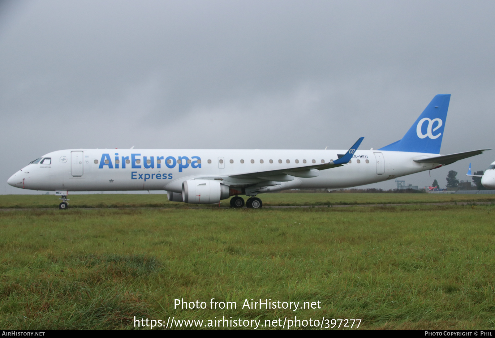 Aircraft Photo of ES-MEU | Embraer 195LR (ERJ-190-200LR) | Air Europa Express | AirHistory.net #397277