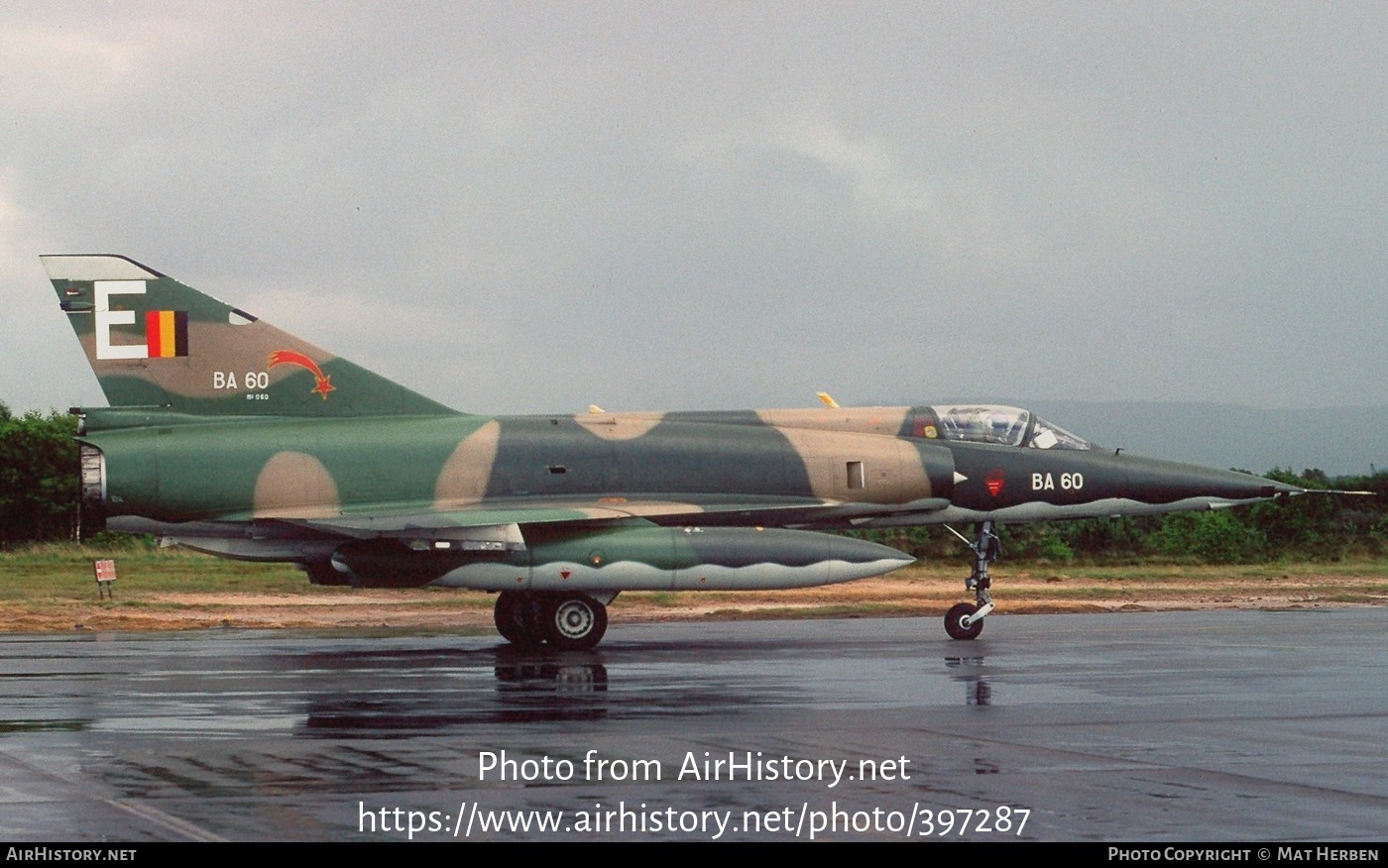 Aircraft Photo of BA60 | Dassault Mirage 5BA | Belgium - Air Force | AirHistory.net #397287