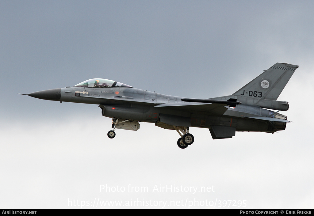 Aircraft Photo of J-063 | General Dynamics F-16AM Fighting Falcon ...