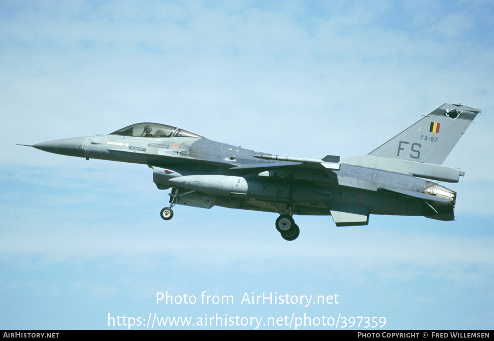 Aircraft Photo of FA97 | General Dynamics F-16AM Fighting Falcon | Belgium - Air Force | AirHistory.net #397359