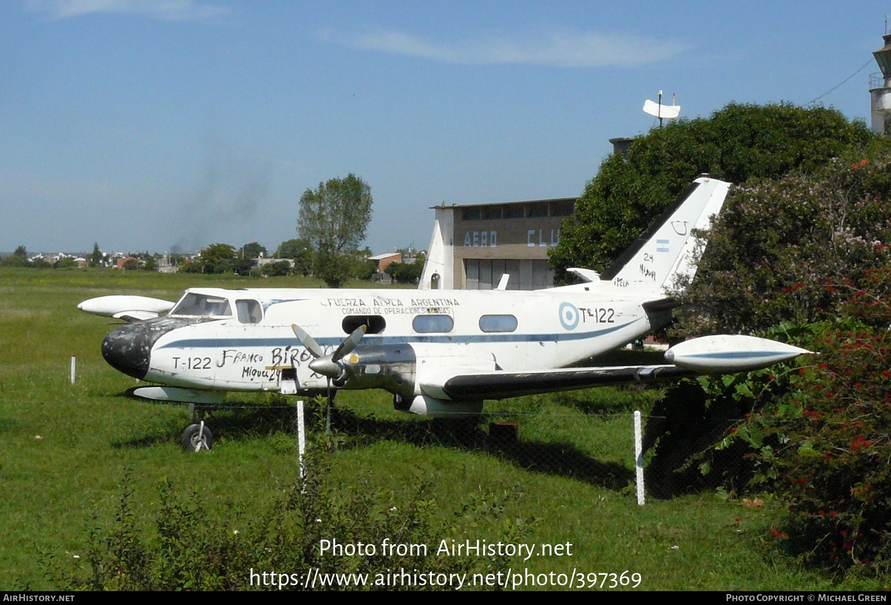 Aircraft Photo of T-122 | FMA IA-50B Guarani II | Argentina - Air Force | AirHistory.net #397369