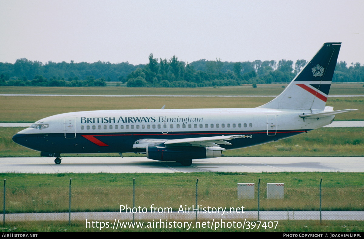 Aircraft Photo of G-BKYG | Boeing 737-236/Adv | British Airways Birmingham | AirHistory.net #397407