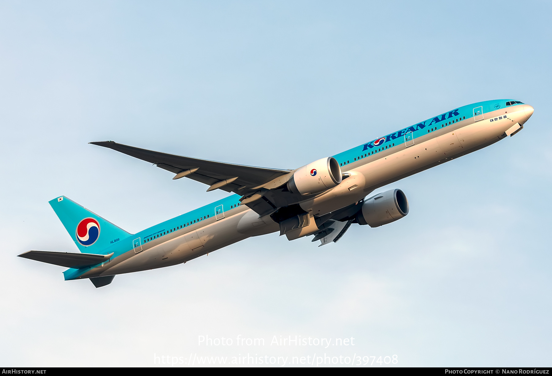 Aircraft Photo of HL8011 | Boeing 777-3B5/ER | Korean Air | AirHistory.net #397408