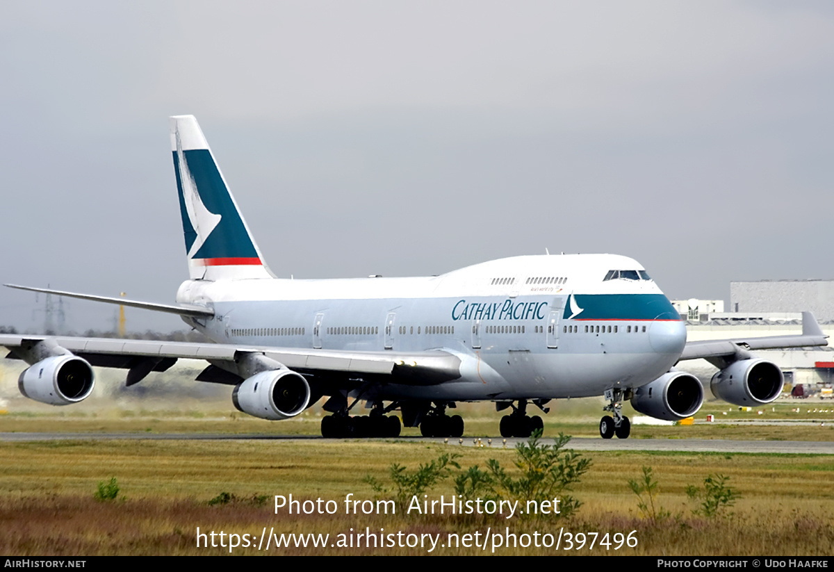 Aircraft Photo of B-HUB | Boeing 747-467 | Cathay Pacific Airways | AirHistory.net #397496