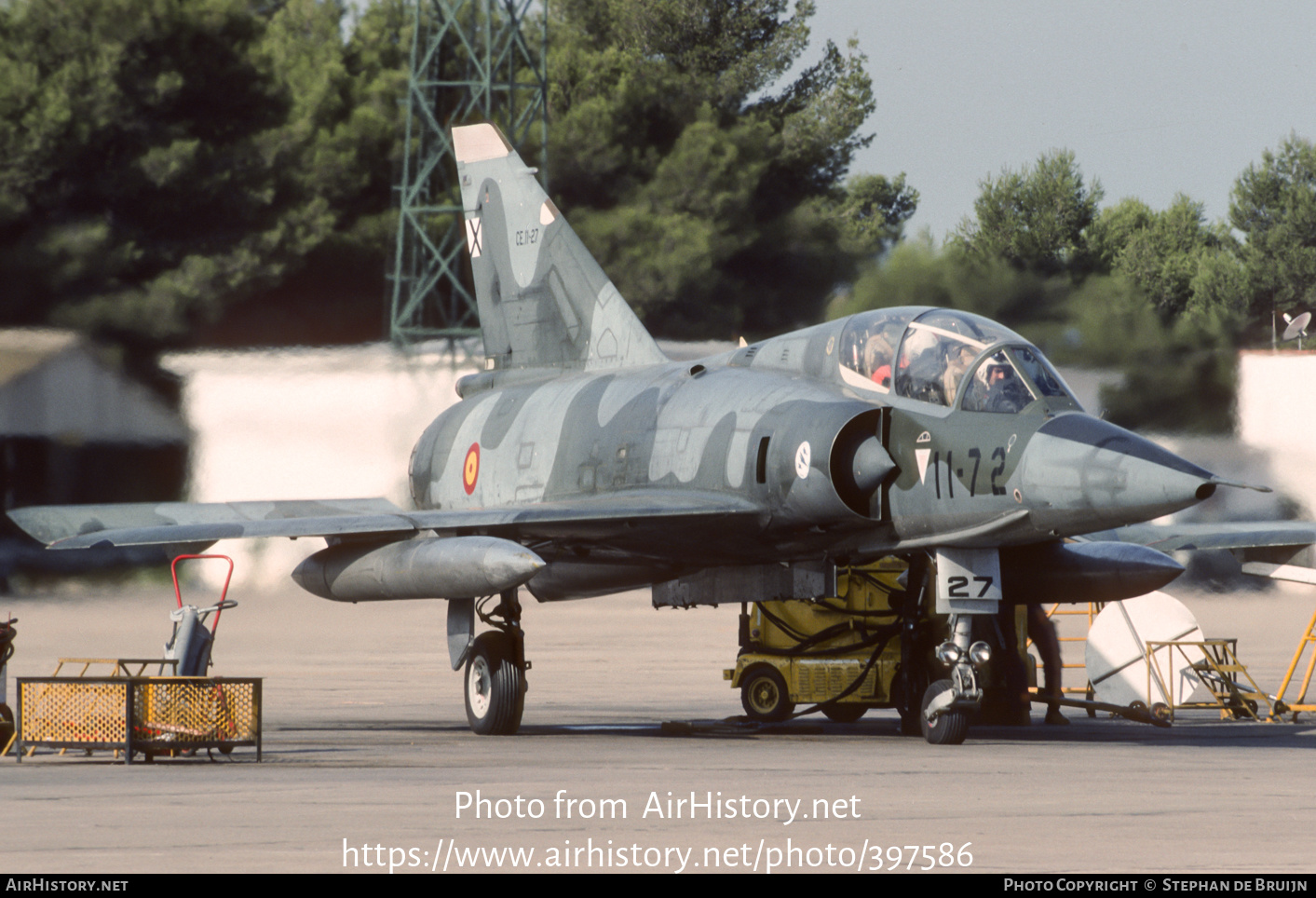 Aircraft Photo of CE11-27 | Dassault Mirage IIIDE | Spain - Air Force | AirHistory.net #397586