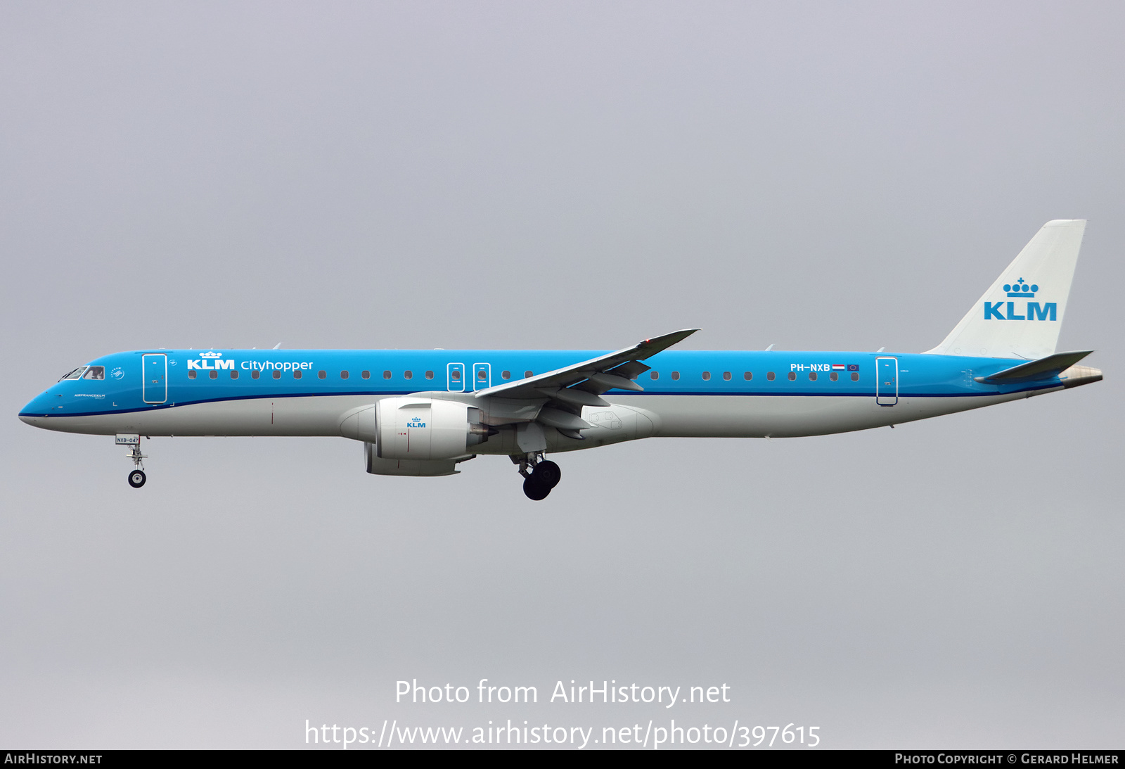 Aircraft Photo of PH-NXB | Embraer 195-E2 (ERJ-190-400) | KLM Cityhopper | AirHistory.net #397615