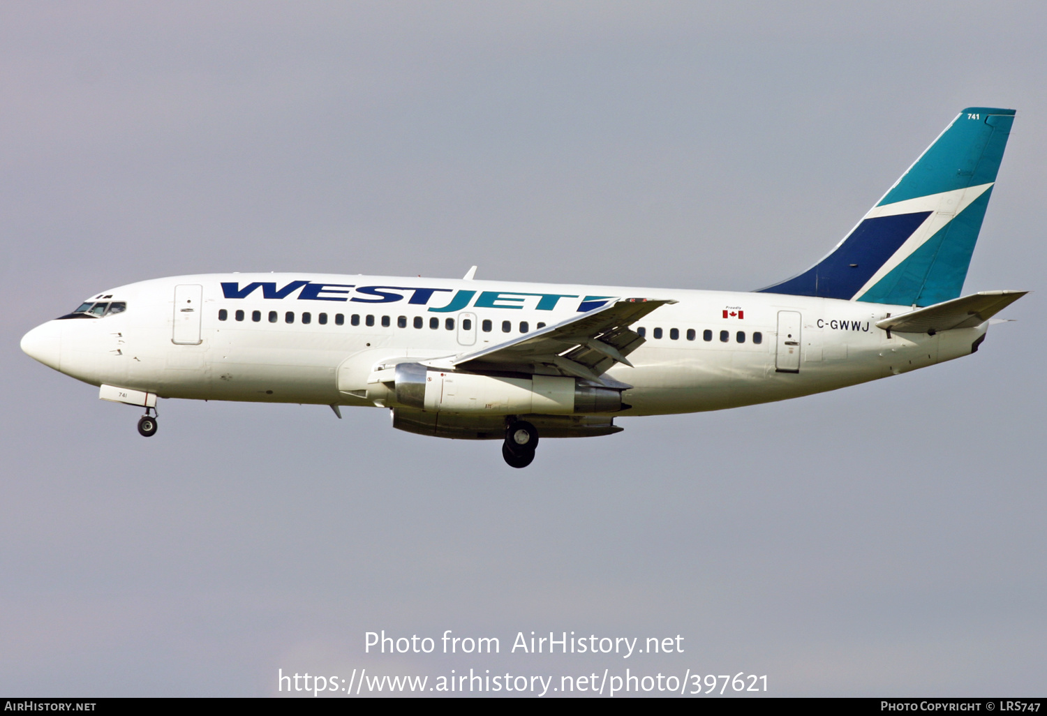 Aircraft Photo of C-GWWJ | Boeing 737-204/Adv | WestJet | AirHistory.net #397621