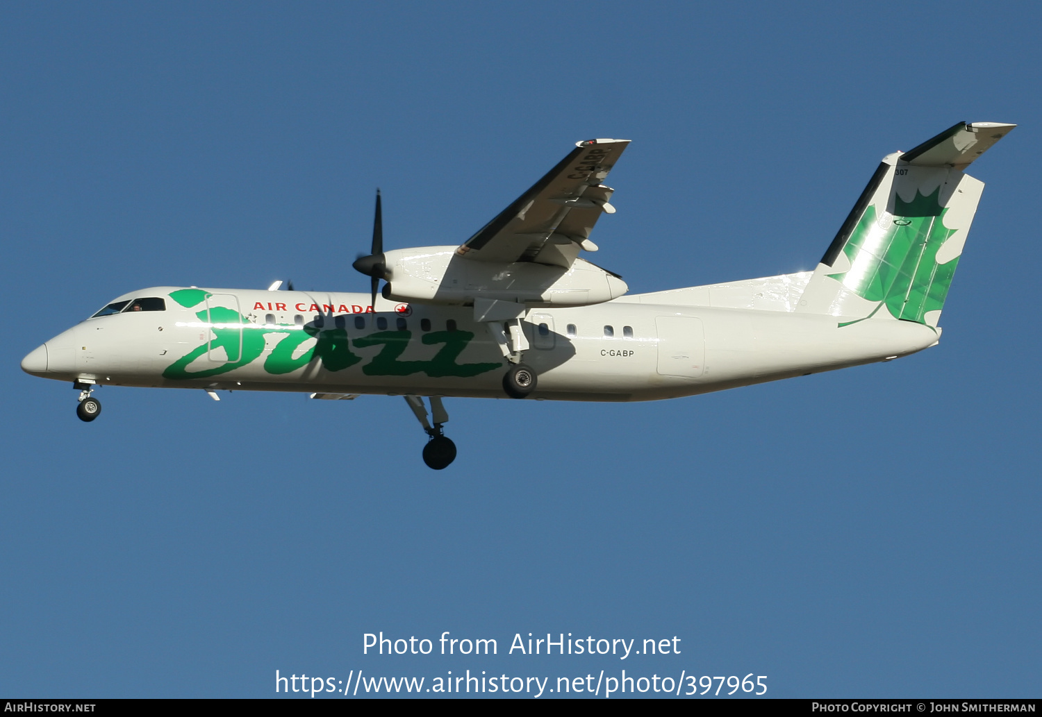 Aircraft Photo of C-GABP | De Havilland Canada DHC-8-311 Dash 8 | Air Canada Jazz | AirHistory.net #397965