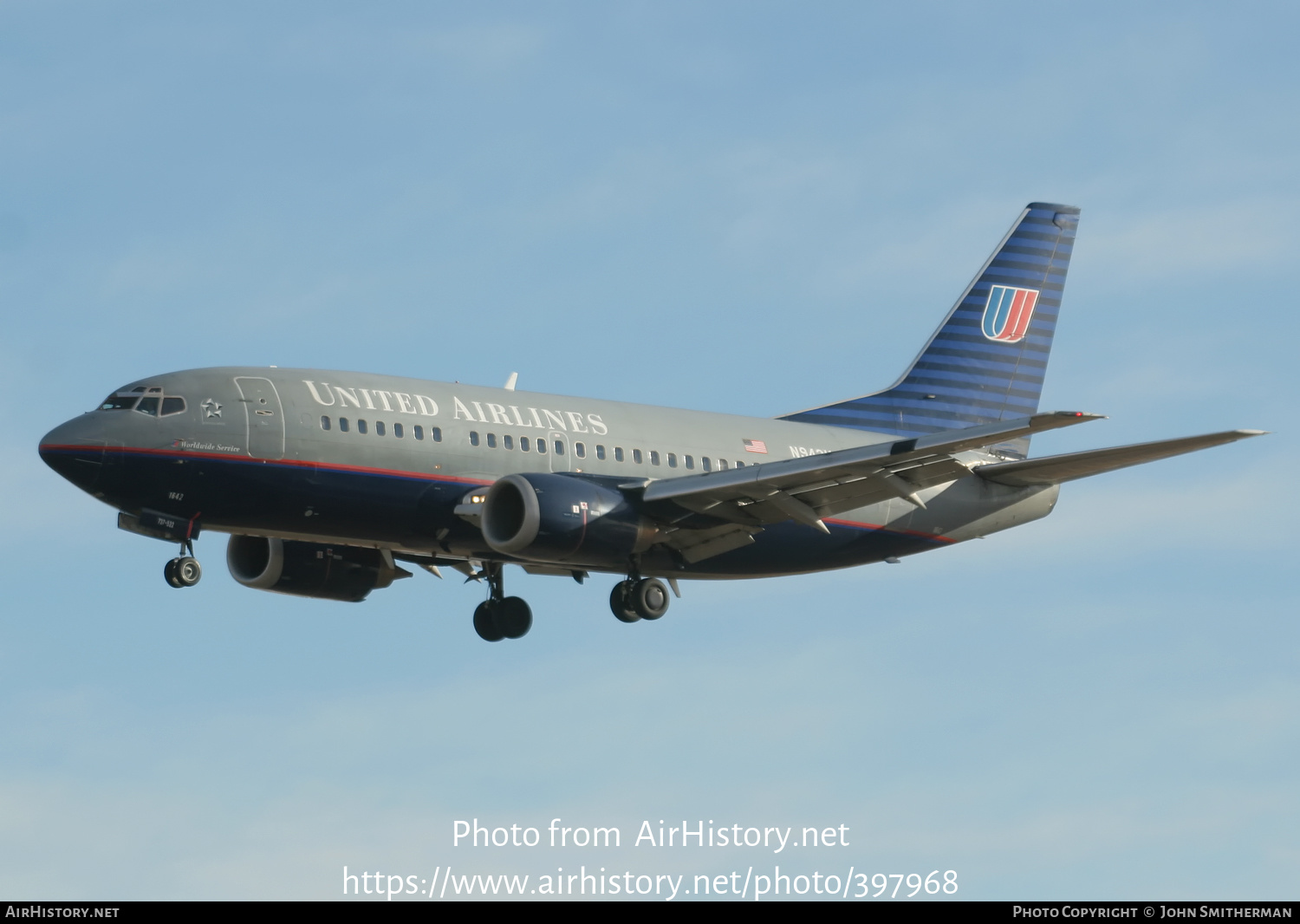 Aircraft Photo of N942UA | Boeing 737-522 | United Airlines | AirHistory.net #397968