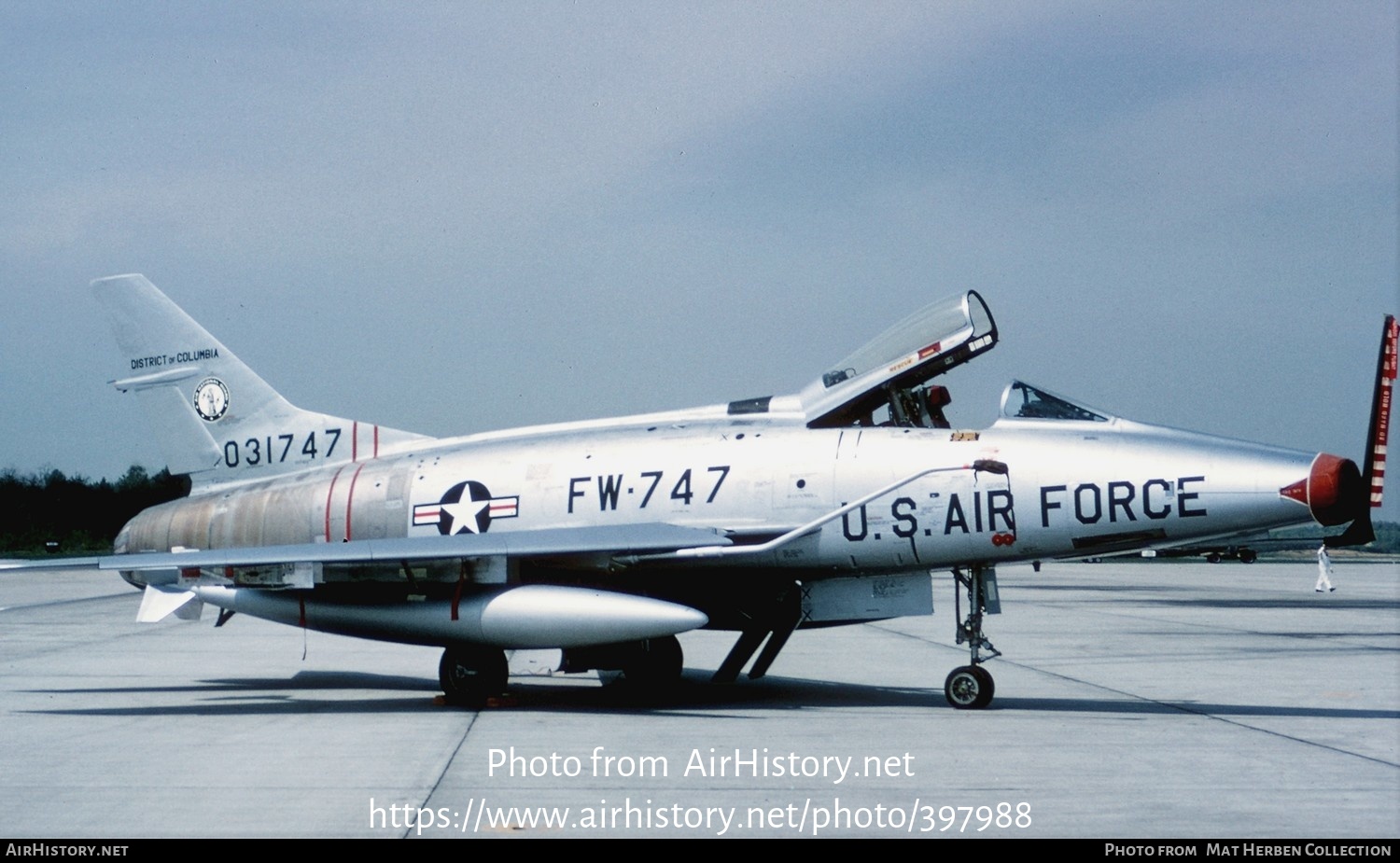 Aircraft Photo of 53-1747 / 031747 | North American F-100C Super Sabre | USA - Air Force | AirHistory.net #397988