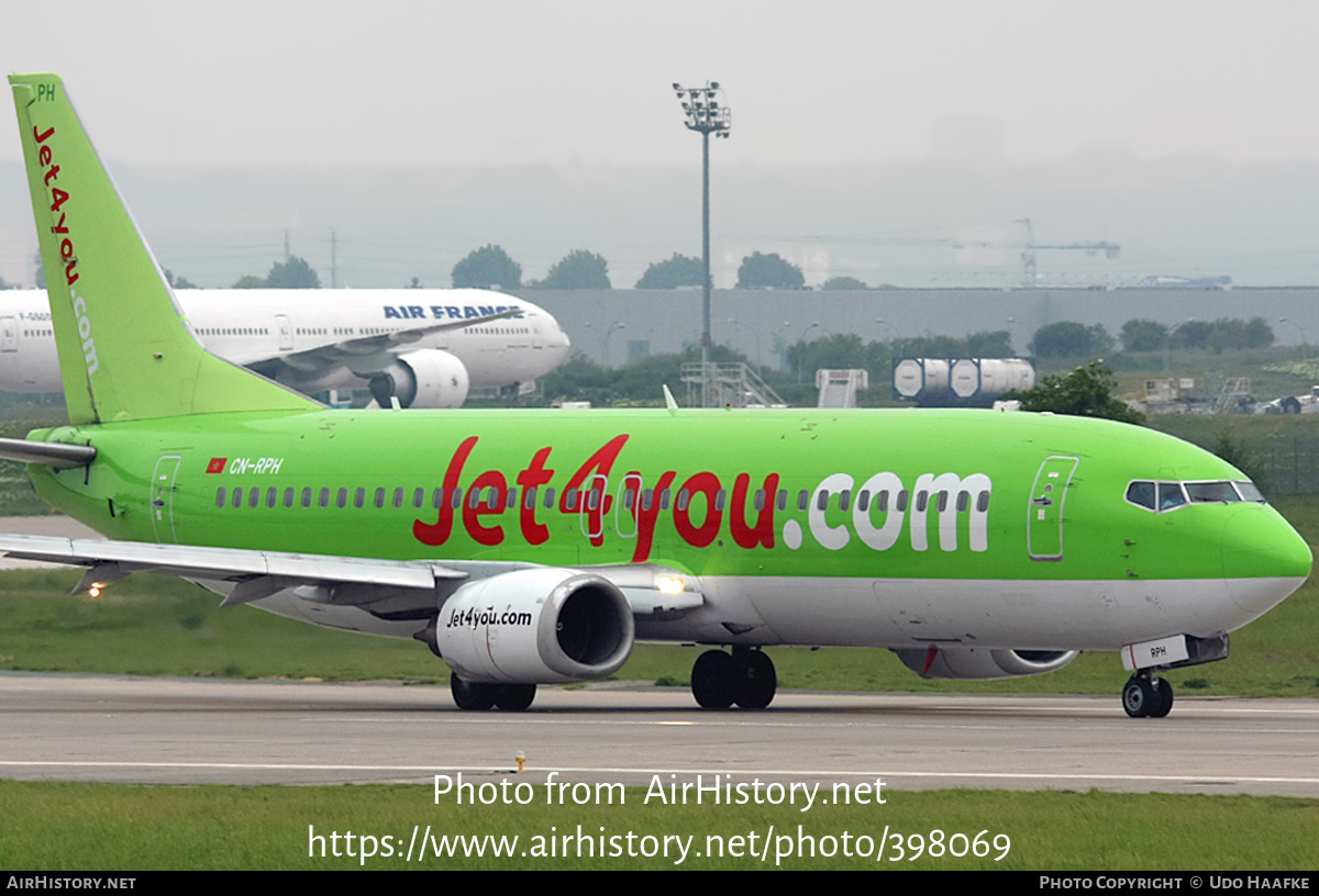 Aircraft Photo of CN-RPH | Boeing 737-46J | Jet4you | AirHistory.net #398069