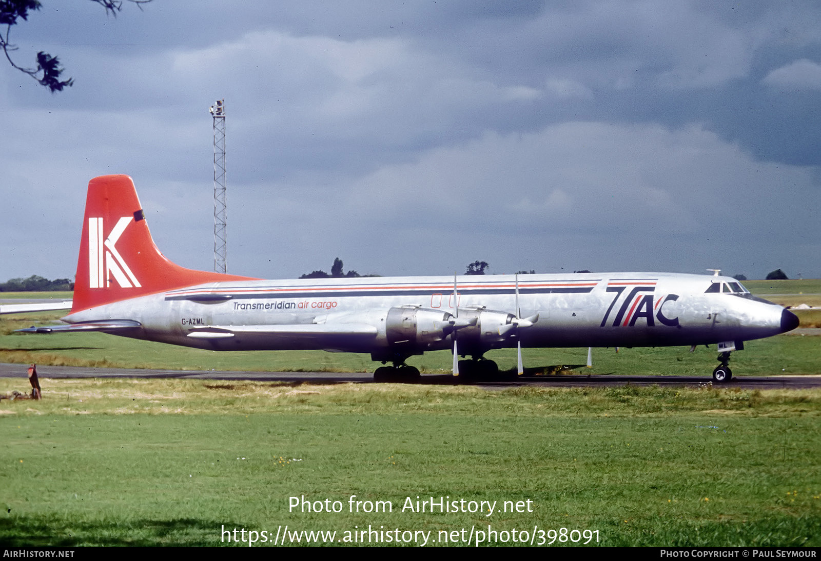 Aircraft Photo of G-AZML | Canadair CL-44D4-2 | Transmeridian Air Cargo | AirHistory.net #398091