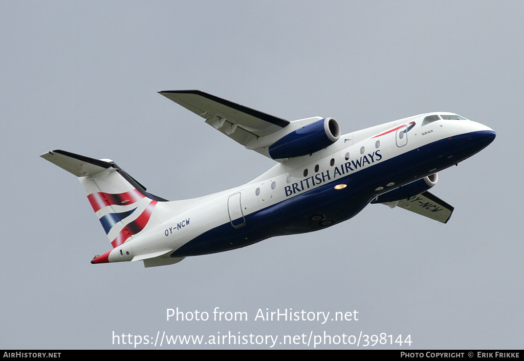 Aircraft Photo of OY-NCW | Fairchild Dornier 328-300 328JET | British Airways | AirHistory.net #398144