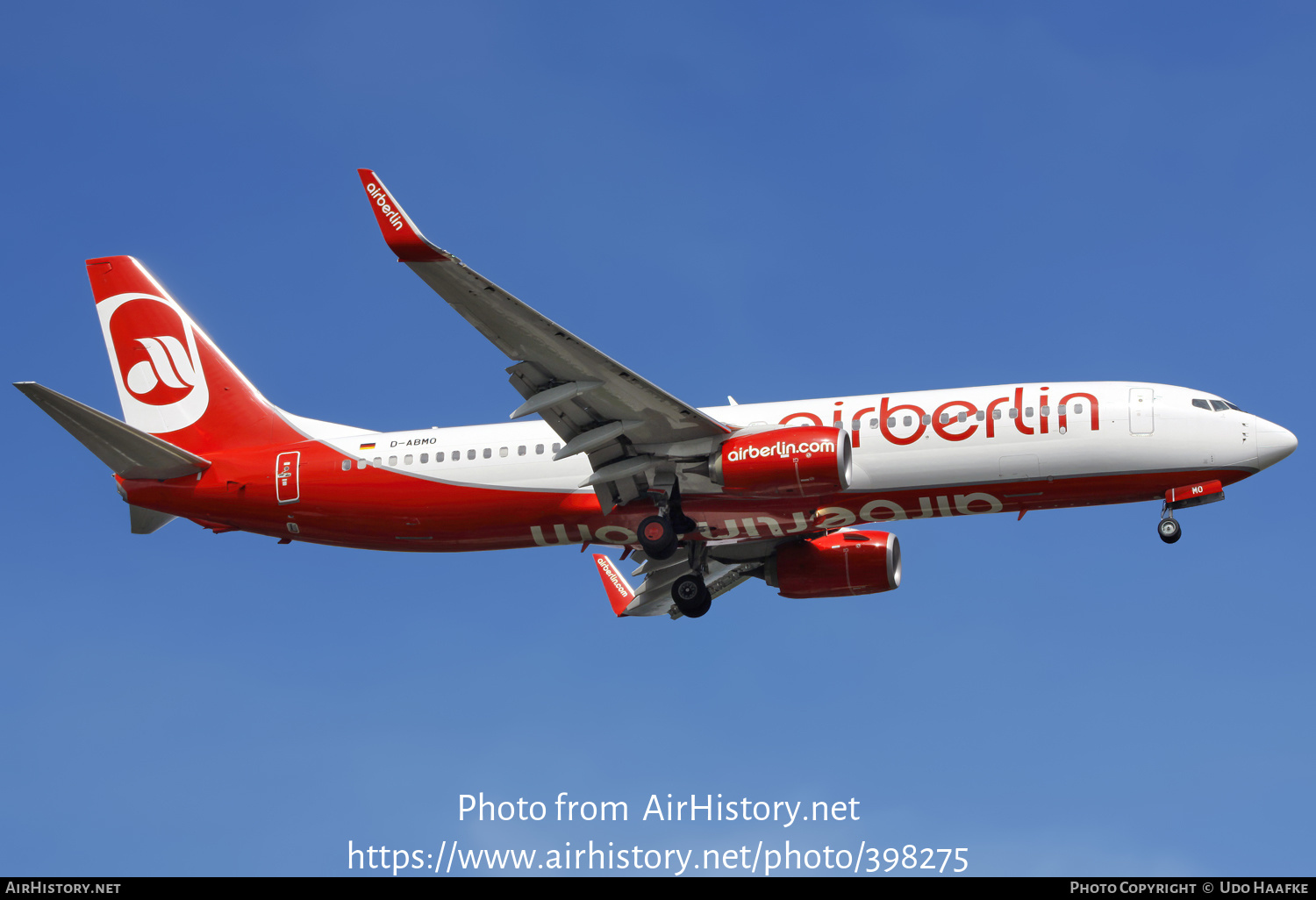 Aircraft Photo of D-ABMO | Boeing 737-86J | Air Berlin | AirHistory.net #398275