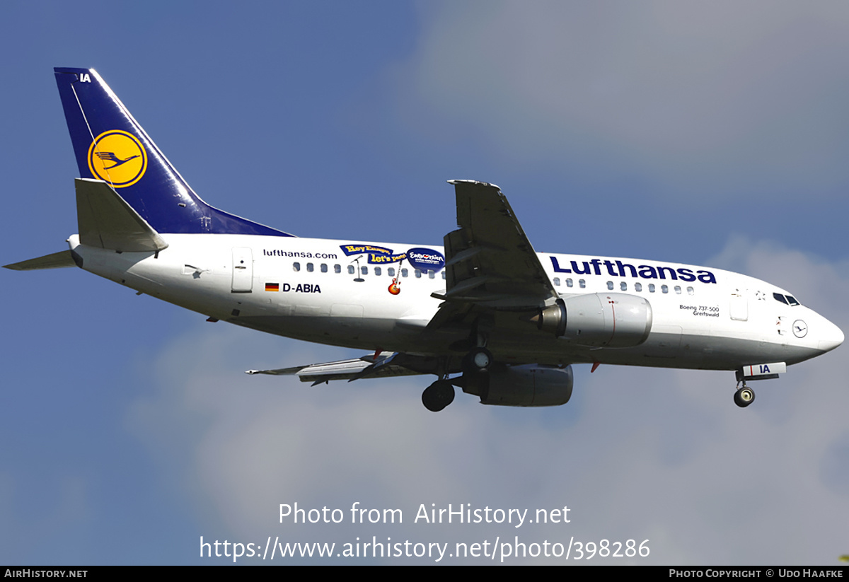 Aircraft Photo of D-ABIA | Boeing 737-530 | Lufthansa | AirHistory.net #398286