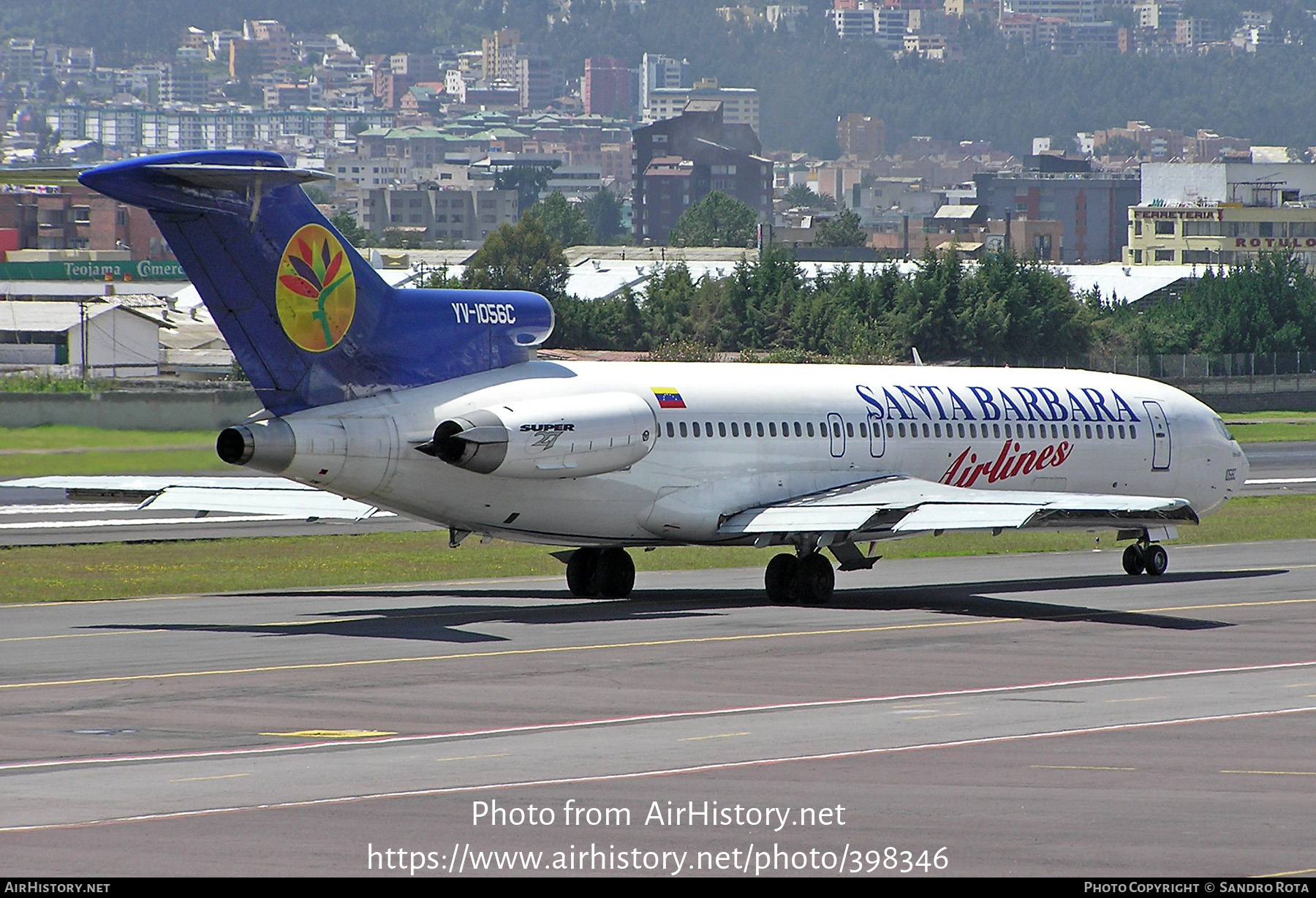 Aircraft Photo of YV-1056C | Boeing 727-2D3/Adv(RE) Super 27 | Santa Bárbara Airlines | AirHistory.net #398346