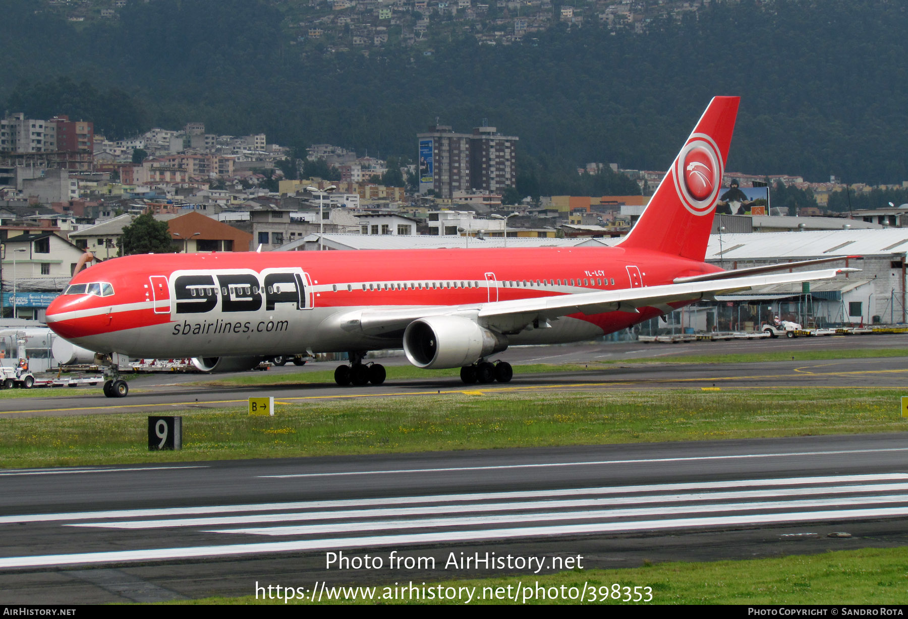 Aircraft Photo of YL-LCY | Boeing 767-3Y0/ER | SBA Airlines | AirHistory.net #398353