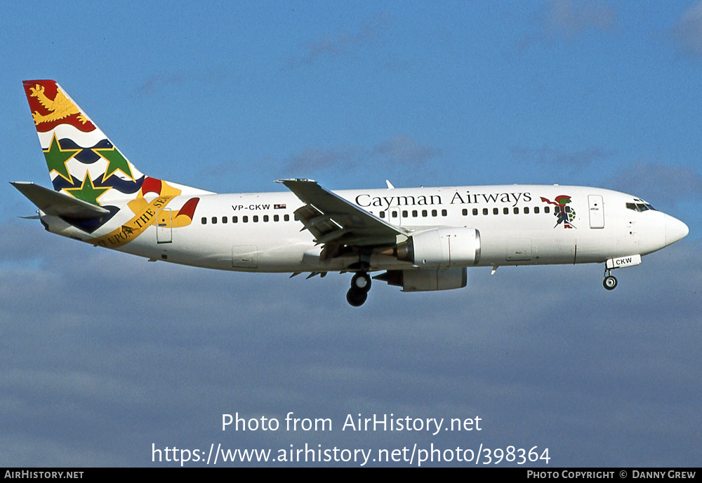 Aircraft Photo of VP-CKW | Boeing 737-36E | Cayman Airways | AirHistory.net #398364