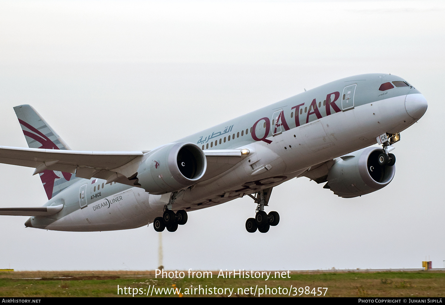 Aircraft Photo of A7-BCE | Boeing 787-8 Dreamliner | Qatar Airways | AirHistory.net #398457