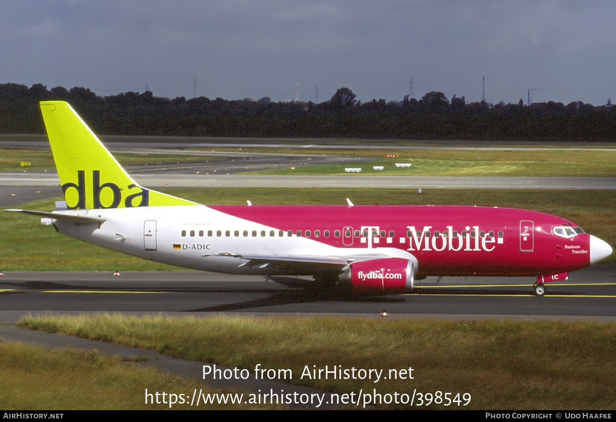 Aircraft Photo of D-ADIC | Boeing 737-36Q | DBA - Deutsche BA | AirHistory.net #398549