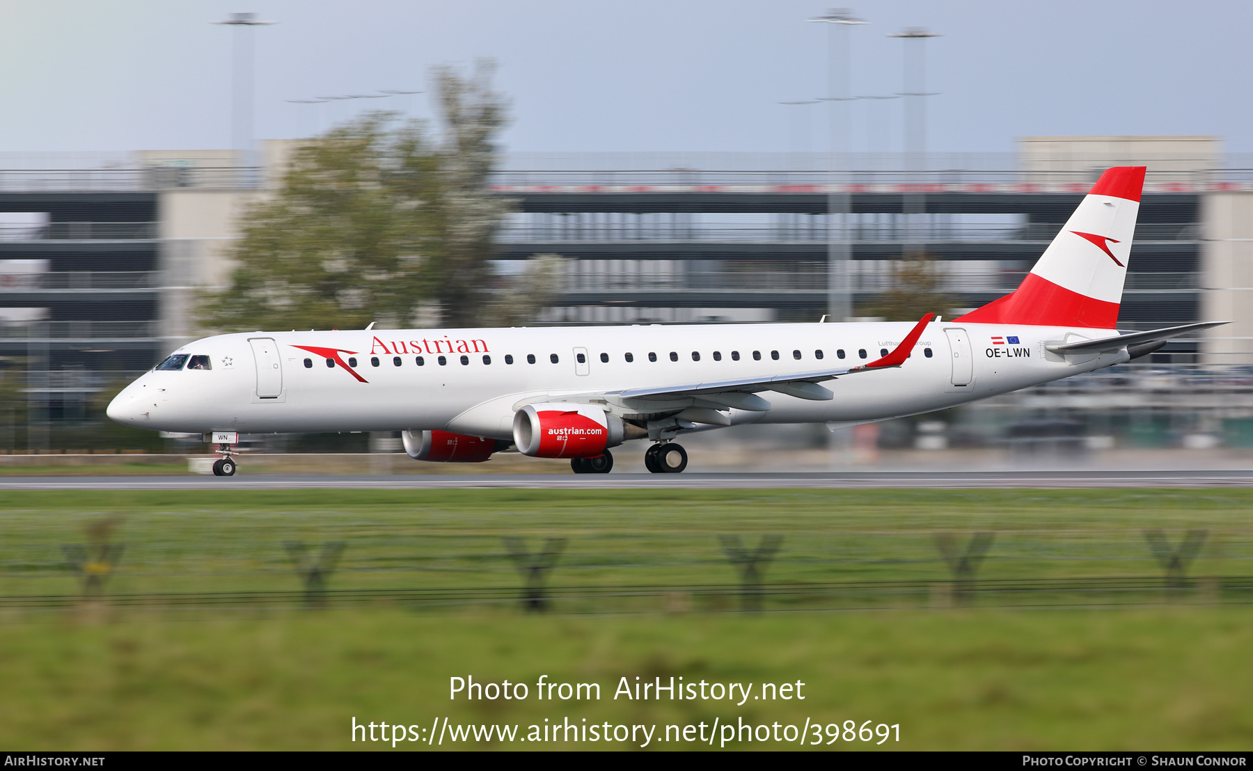 Aircraft Photo of OE-LWN | Embraer 195LR (ERJ-190-200LR) | Austrian Airlines | AirHistory.net #398691