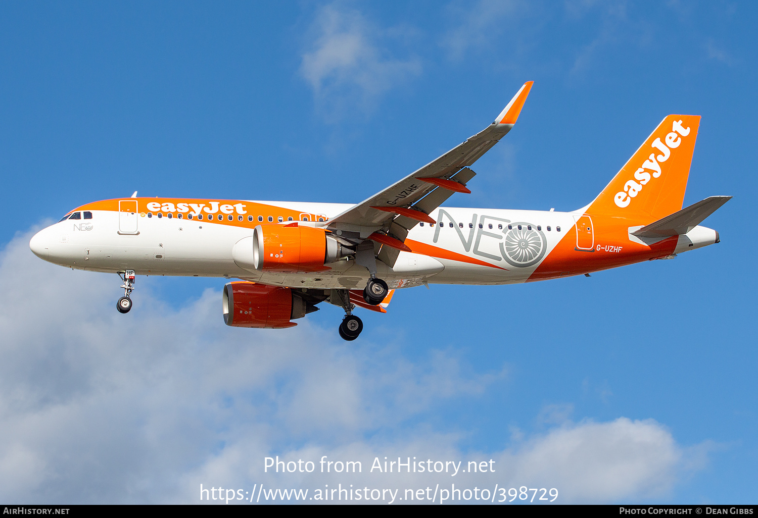 Aircraft Photo of G-UZHF | Airbus A320-251N | EasyJet | AirHistory.net #398729