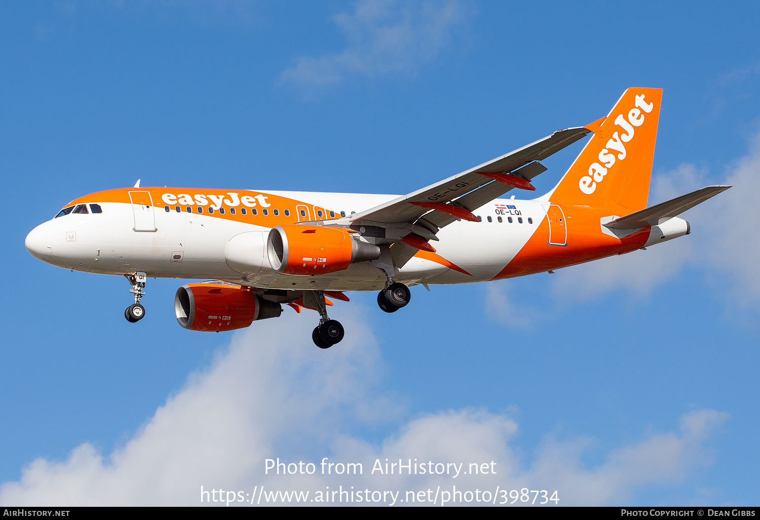 Aircraft Photo of OE-LQI | Airbus A319-111 | EasyJet | AirHistory.net #398734