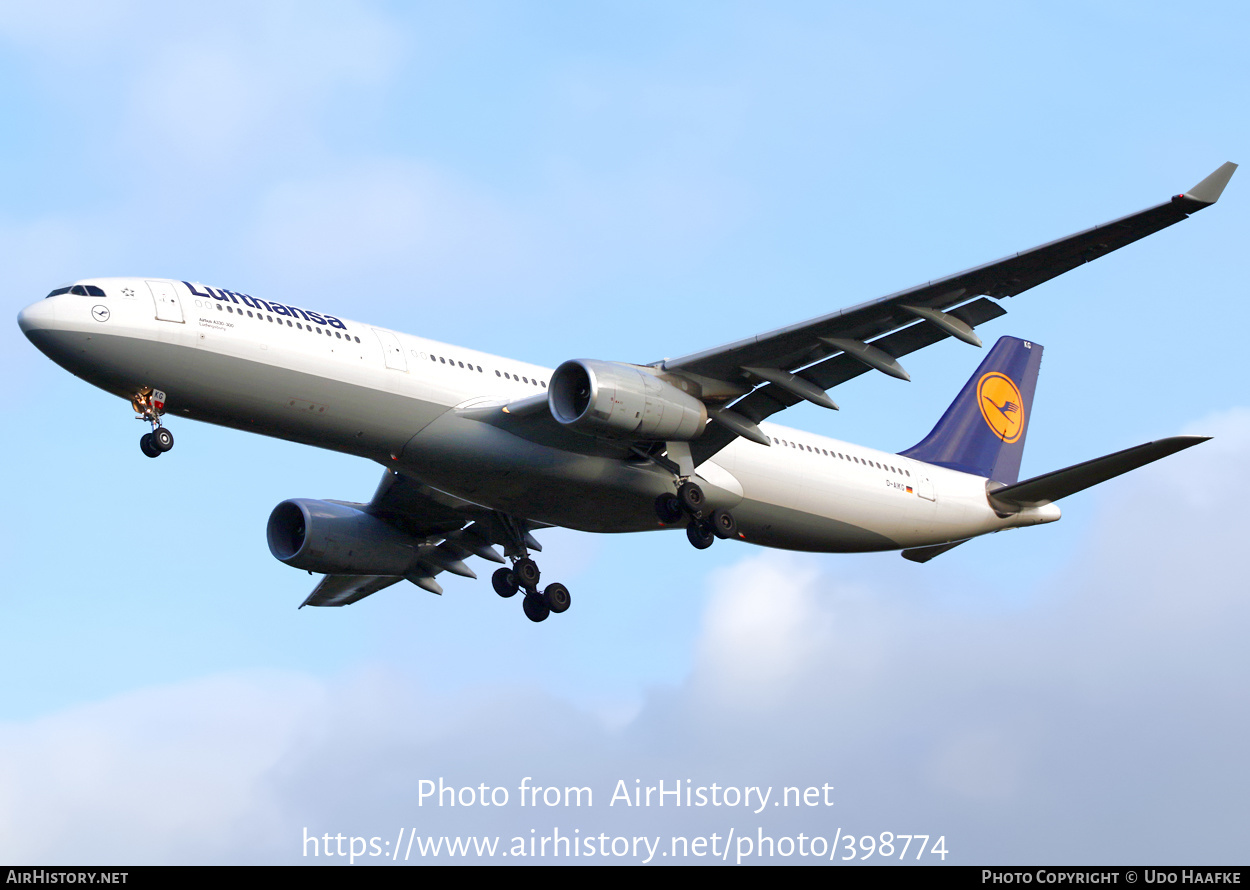 Aircraft Photo of D-AIKG | Airbus A330-343E | Lufthansa | AirHistory.net #398774