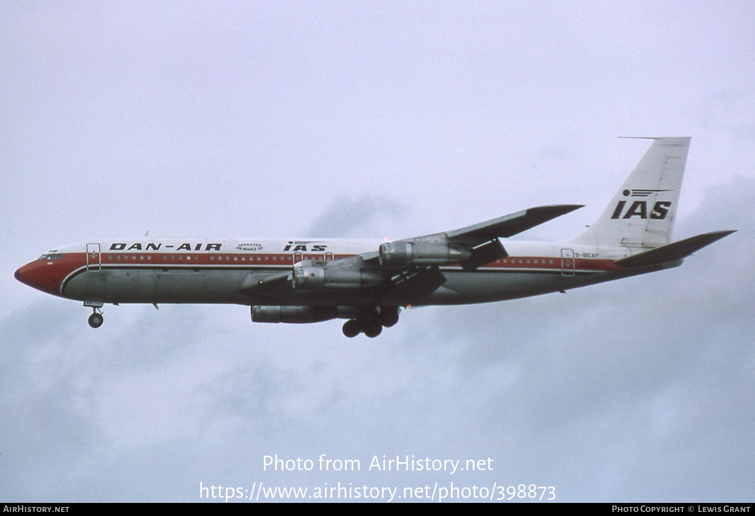 Aircraft Photo of G-BEAF | Boeing 707-321C | Dan-Air London | AirHistory.net #398873