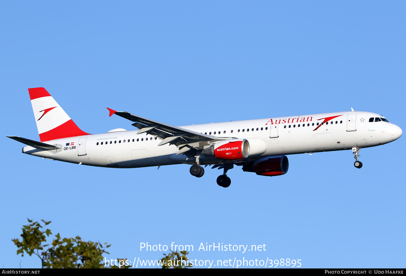 Aircraft Photo of OE-LBB | Airbus A321-111 | Austrian Airlines | AirHistory.net #398895