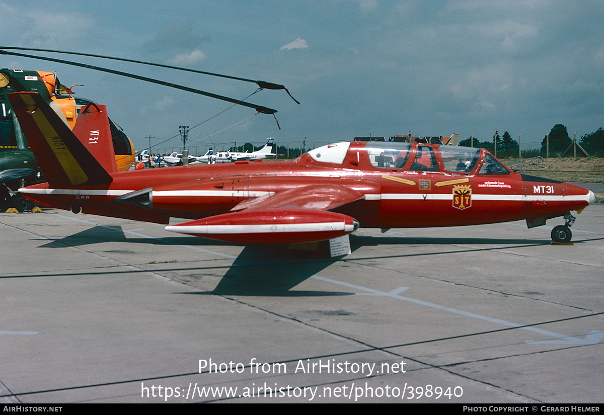 Aircraft Photo of MT31 | Fouga CM-170R Magister | Belgium - Air Force | AirHistory.net #398940